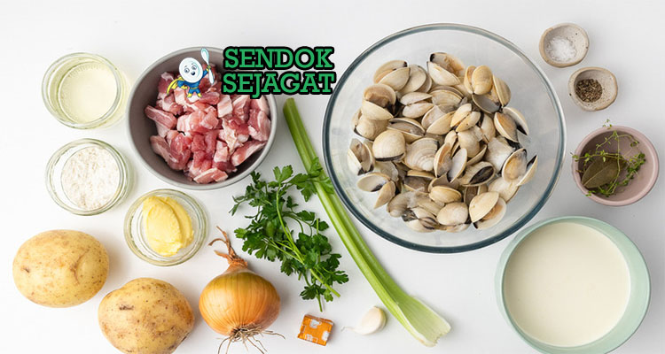 bahan bahan clam chowder