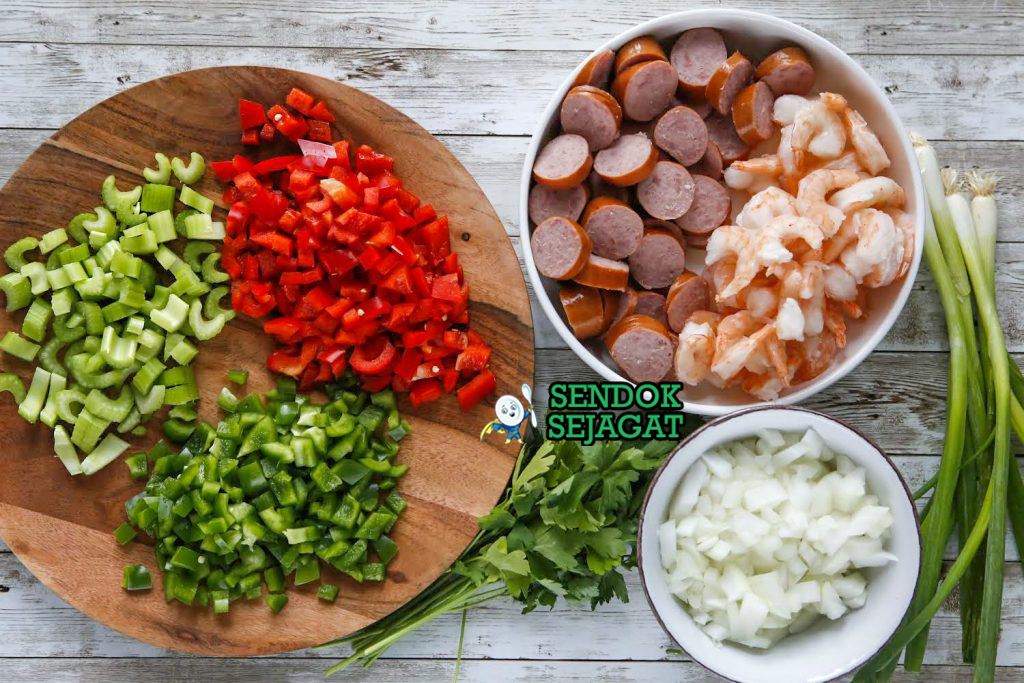 bahan bahan jambalaya