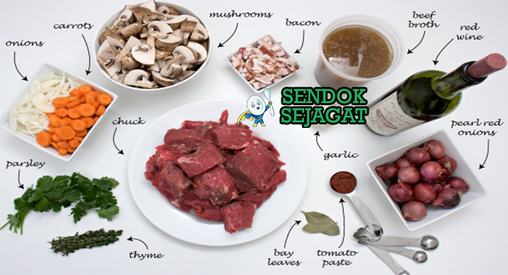 bahan bahan membuat beef bourguign
