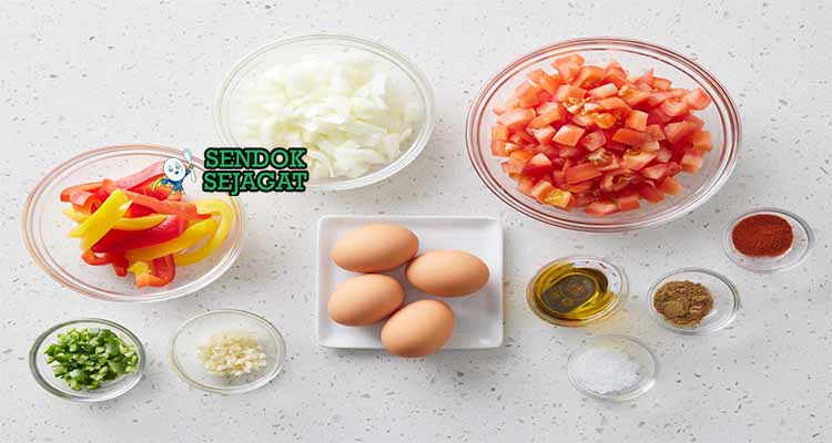 bahan bahan membuat Chakchouka