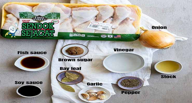 bahan bahan membuat chicken adobo