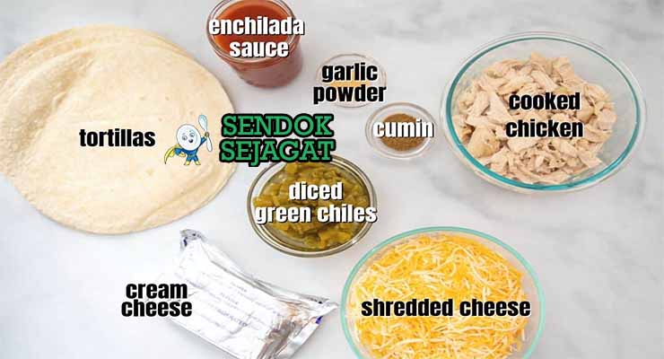 bahan bahan membuat chicken enchilada