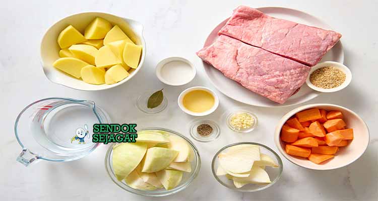 bahan bahan membuat corned beef and cabbage