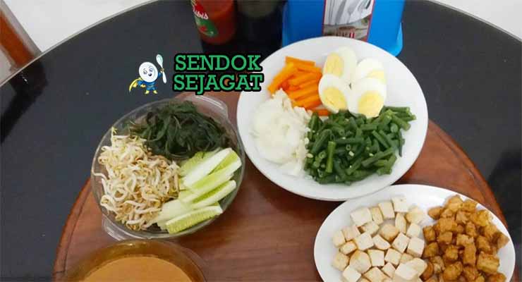 bahan bahan membuat gado gado