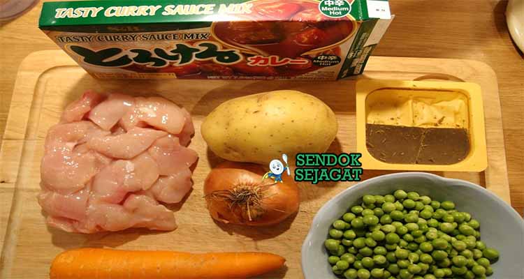 bahan bahan membuat kare ayam jepang