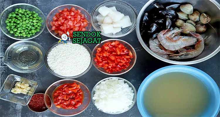 bahan bahan membuat paella