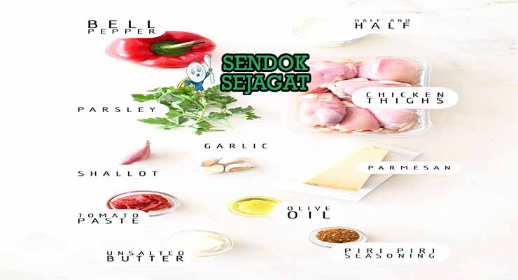 bahan bahan membuat piri piri chicken