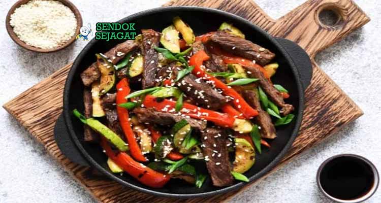 resep daging sapi lada hitam khas tiongkok
