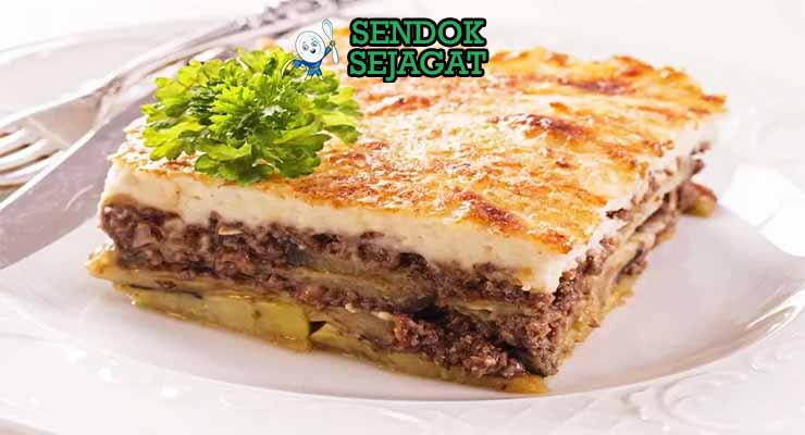 resep moussaka khas yunani