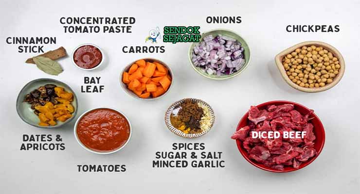 bahan bahan membuat beef tagine khas maroko