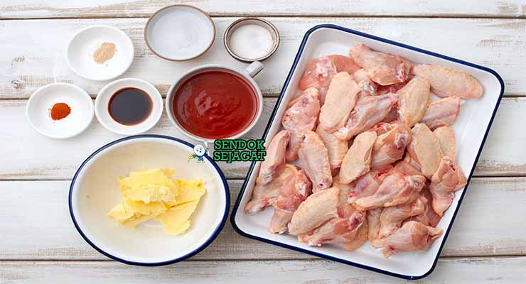 bahan bahan membuat resep Buffalo Wings