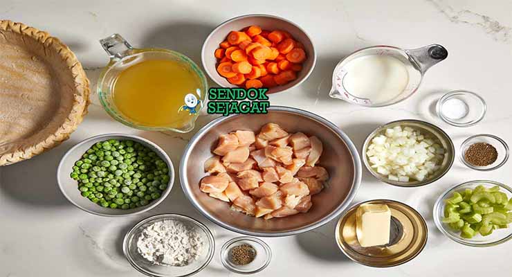 bahan bahan membuat chicken pot pie