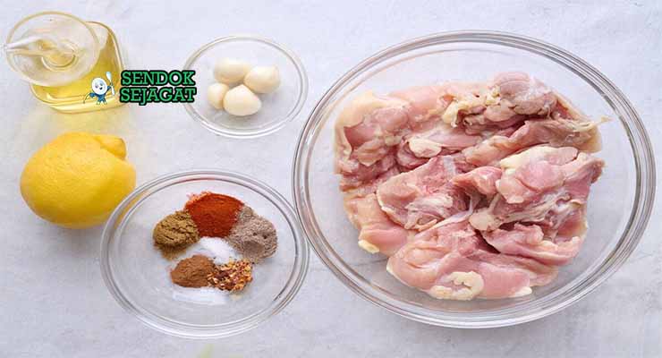 bahan bahan membuat chicken shawarma khas libanon