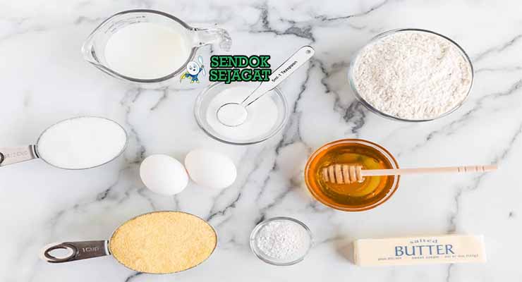 bahan bahan membuat Cornbread Muffins khas amerika serikat