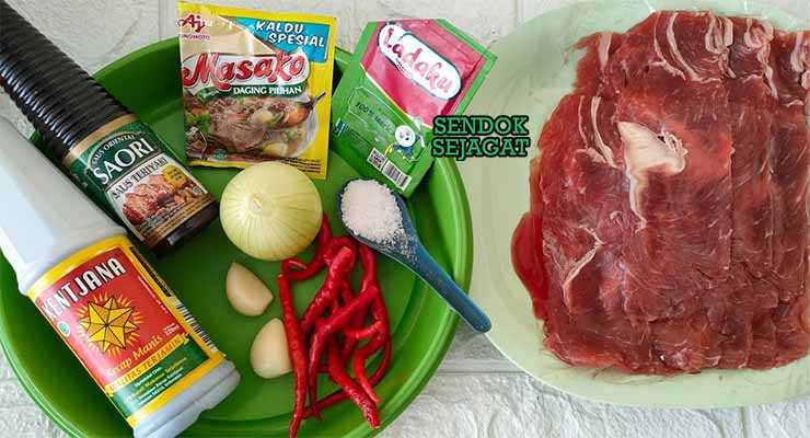 bahan bahan untuk membuat daging sapi teriyaki khas jepang