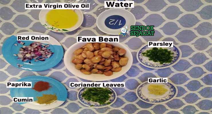 bahan bahan membuat Ful Medames