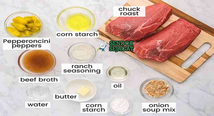 bahan bahan membuat Mississippi Pot Roast Khas Amerika Serikat