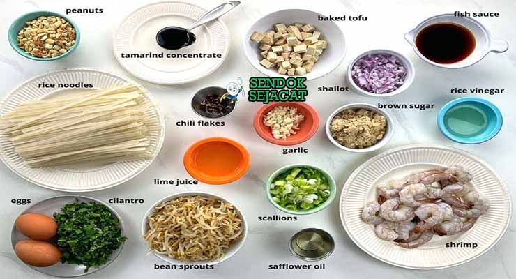 bahan bahan membuat pad thai
