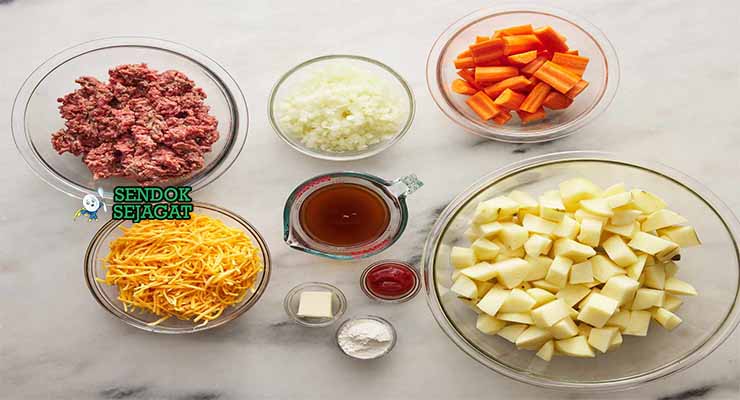 bahan bahan membuat Shepherd’s Pie