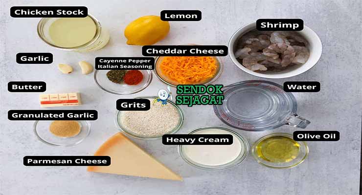 bahan bahan membuat Shrimp and Grits Khas Amerika Selatan