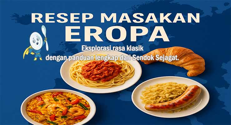Banner resep masakan Eropa klasik dari Sendok Sejagat