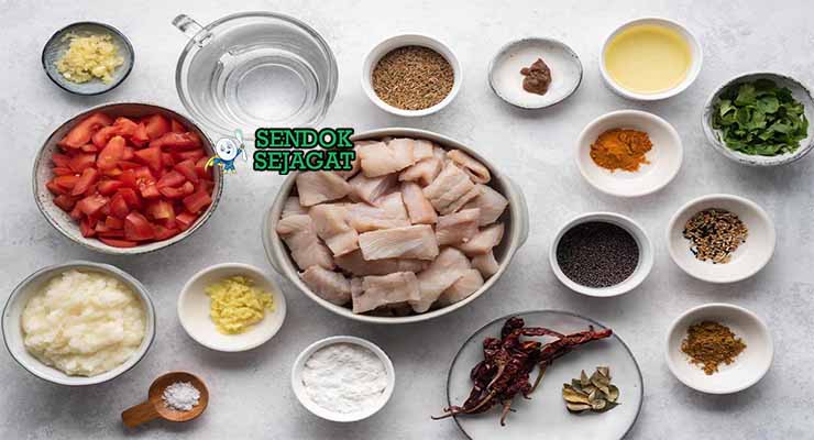 Bahan Barramundi Fish Curry dengan Santan.