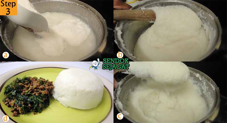 Bahan Sadza dengan Sadza Ragu dan Tepung Jagung.