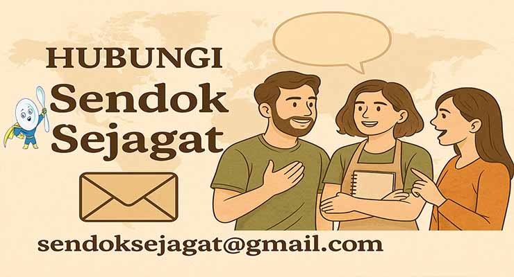 Hubungi Sendok Sejagat melalui email resmi untuk pertanyaan dan masukan