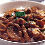 Australian Beef Stroganoff dengan Saus Krem Kental.