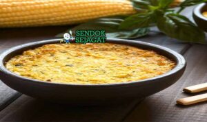 Pastel de Choclo Sendok Sejagat dengan jagung.