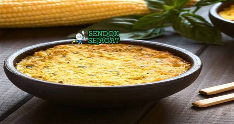 Pastel de Choclo Sendok Sejagat dengan jagung.