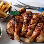 Piri-Piri Chicken Sendok Sejagat dengan saus pedas.