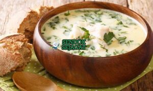 Scottish Cullen Skink Sendok Sejagat dengan haddock.