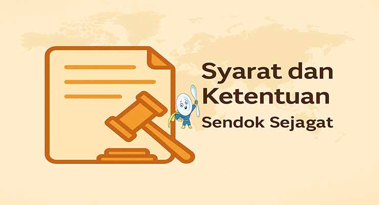 syarat dan ketentuan Sendok Sejagat yang menjelaskan aturan penggunaan situs resep global