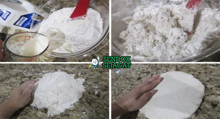 Bahan-bahan untuk Australian Bush Bread, termasuk tepung dan wattleseed