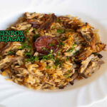 Portuguese Arroz de Pato dengan nasi renyah dan bebek gurih