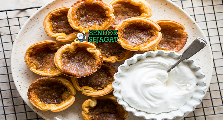 Canadian Butter Tarts dengan isian kental dan kulit renyah