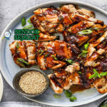 Chinese Hoisin Chicken dengan ayam, paprika, dan nasi putih