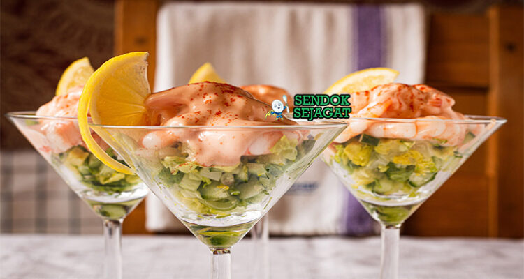 Prawn Cocktail Australia dengan udang segar dan saus koktail creamy