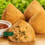 Coxinha dengan kulit renyah dan isian ayam gurih