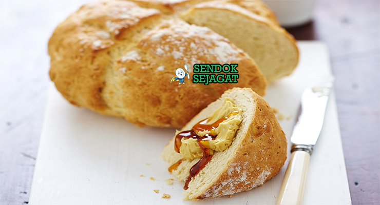 Damper with Golden Syrup dengan sirup karamel leleh