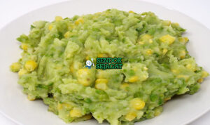 Irio mashed dengan peas, potatoes, and corn