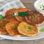 Irish Boxty panekuk kentang dengan butter dan bacon