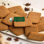 Speculoos dengan biskuit rempah renyah di piring saji