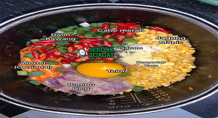 Bahan Bakwan Jagung lengkap jagung tepung bawang cabai