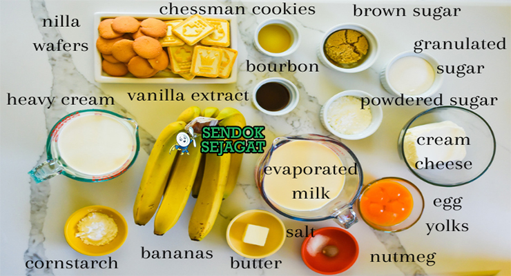 Bahan Banana Pudding lengkap wafer pisang custard whipped