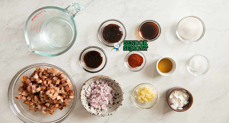 Bahan Char Siu Bao lengkap daging babi hoisin tepung ragi