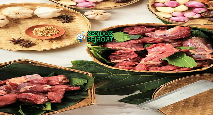 Bahan empal gentong daging sengkel santan kucai lada hitam serai daun salam bawang merah