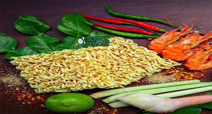 Bahan Mie Bangka lengkap mie kuning udang tauge kecap manis