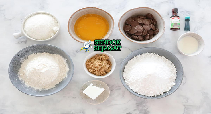 Bahan Mint Slice lengkap biskuit cokelat gelatin peppermint gula